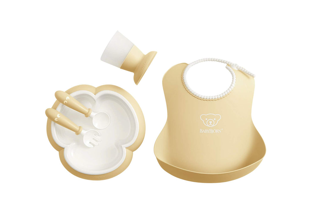 BabyBjörn Küchenset für Kinder, 5 Teile, Blassgelb, Blassgelb