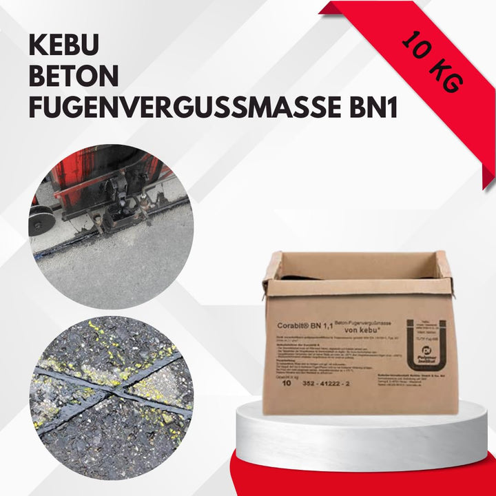 Kebu - Betonfugenvergussmasse BN 1,1 Heiss-Vergussmasse Asphalt und Beton - 10kg