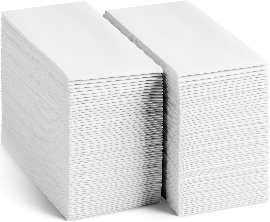 MORGIANA 100 Pack Stoffservietten Weihnachten, Gästehandtücher aus Leinen, Servietten aus Stoffpapie