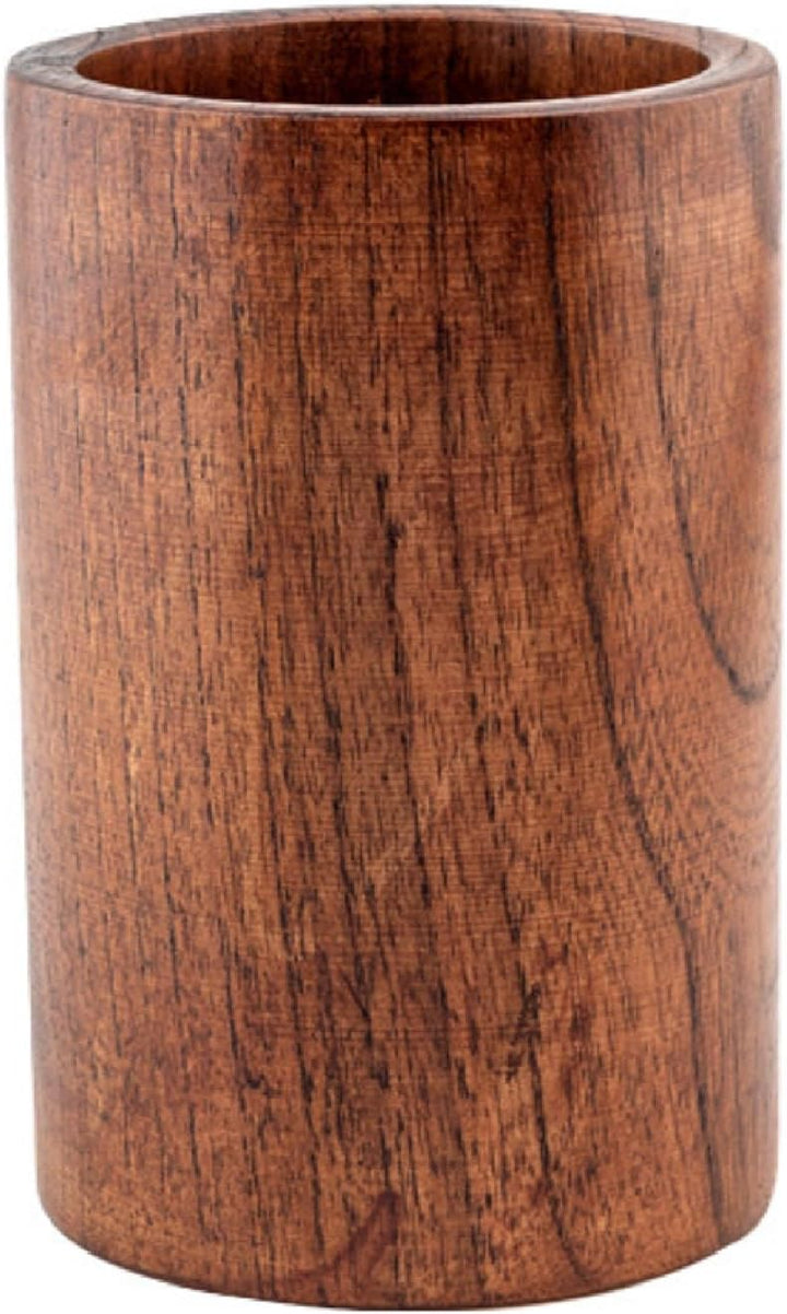 FYBlossom Utensilienhalter Küche Holz Küchenutensilienhalter, Runde Holz Besteckhalter Kochgeschirrh