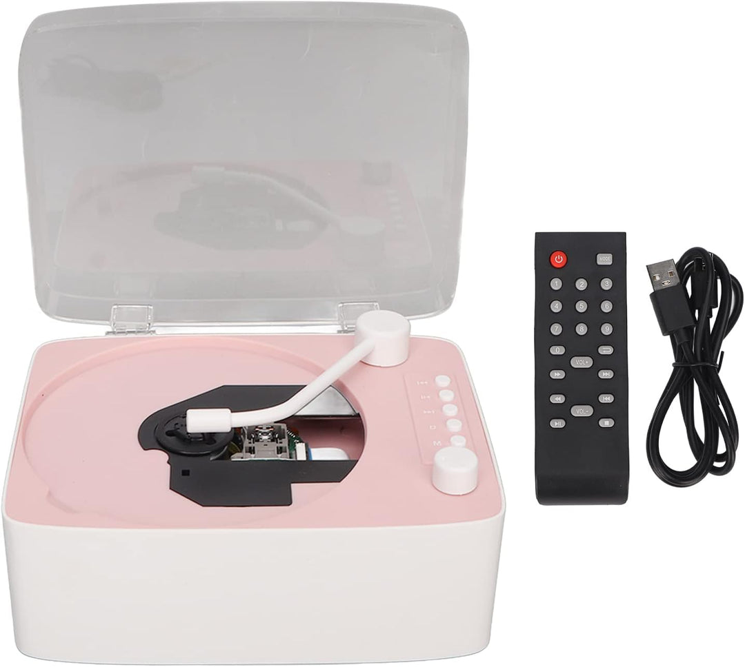 Tragbarer CD-Player mit, Wiederaufladbarer Kpop-Musikplayer mit HiFi-Sound-Lautsprecher, Fernbedienu