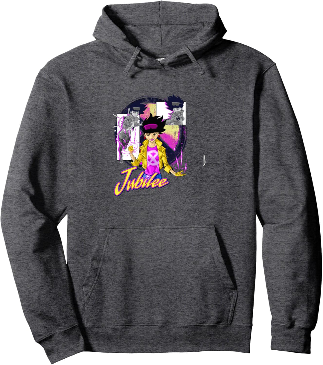 Marvel X-Men Jubilee Collage Panel Logo Pullover Hoodie
