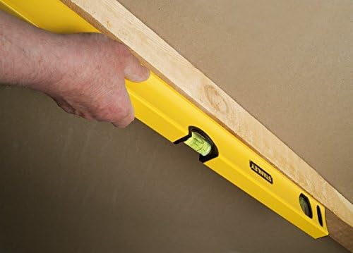 Stanley Wasserwaage Klassik (180 cm Länge, horizontale/vertikale Libelle, Schockabsorber, Genauigkei