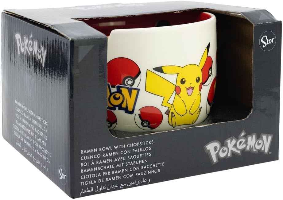 Pokemon - Pikachu - BOL à Ramen Avec Baguette - 450 ml