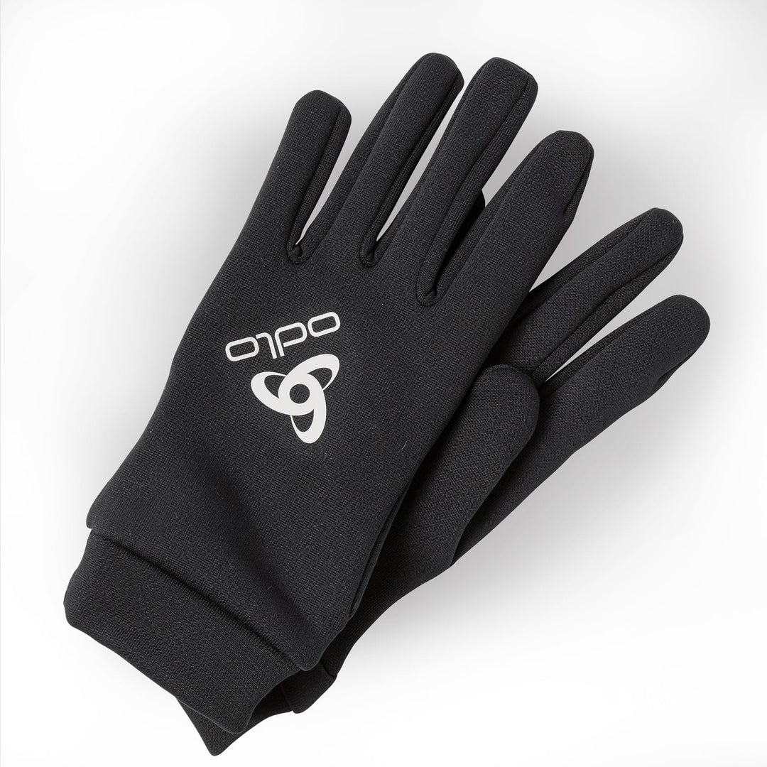 Odlo Sporthandschuhe Herren Damen Stretchfleece Liner I Unterziehhandschuhe I Ski Handschuhe Schwarz