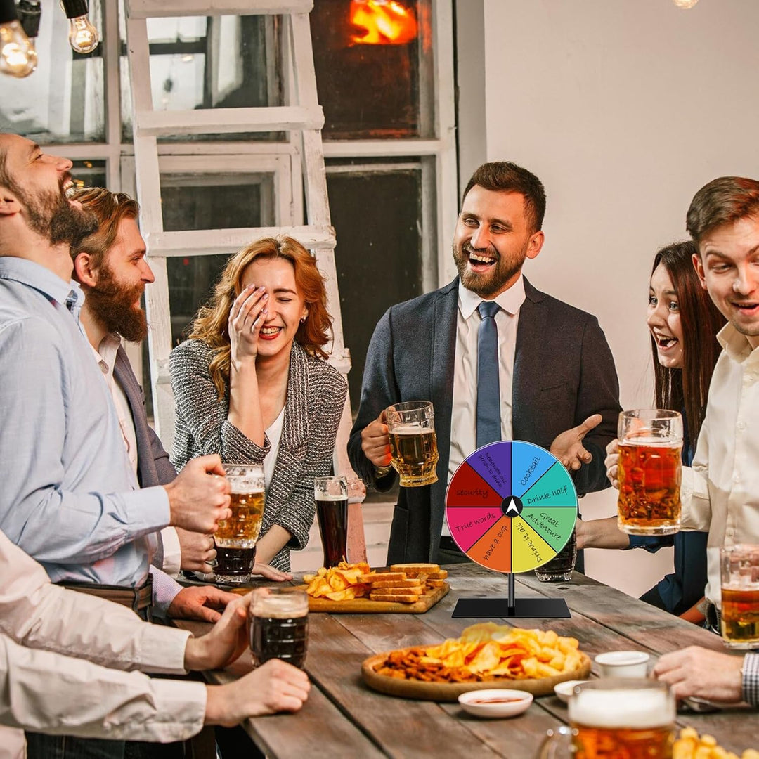 8 Zoll Metallwirbelräder - Drehbares Glücksrad für Partys, Spiele und Partys, Geburtstag Hochzeit Ka