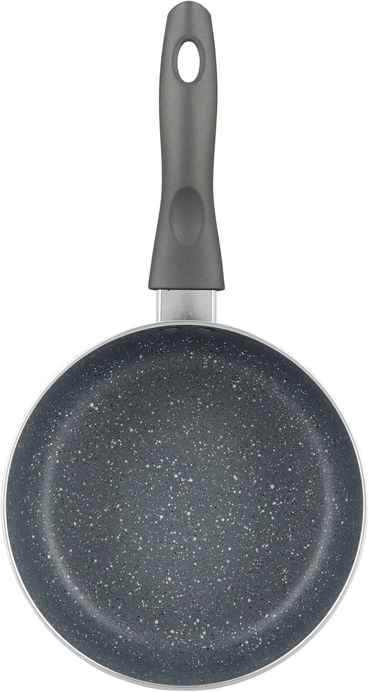 Crealys 539348 Aluminium-Kasserolle Autan Ø 18 cm, Höhe 8,5 cm – gesunde Antihaftbeschichtung aus Ke