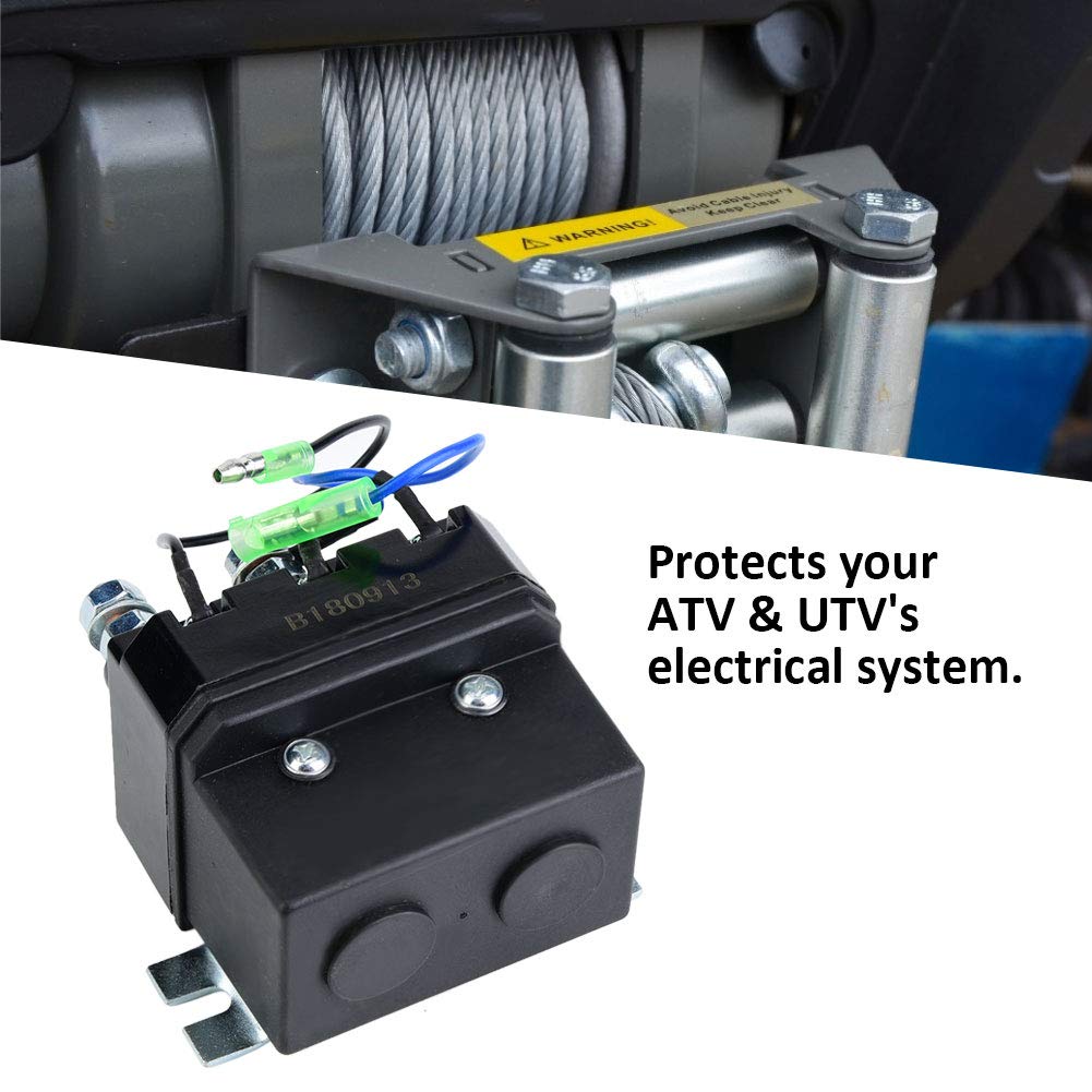 Winden Magnetrelais, für 1500-5000 lb Winden ATV UTV Windenschützmagnetrelais, schwarz