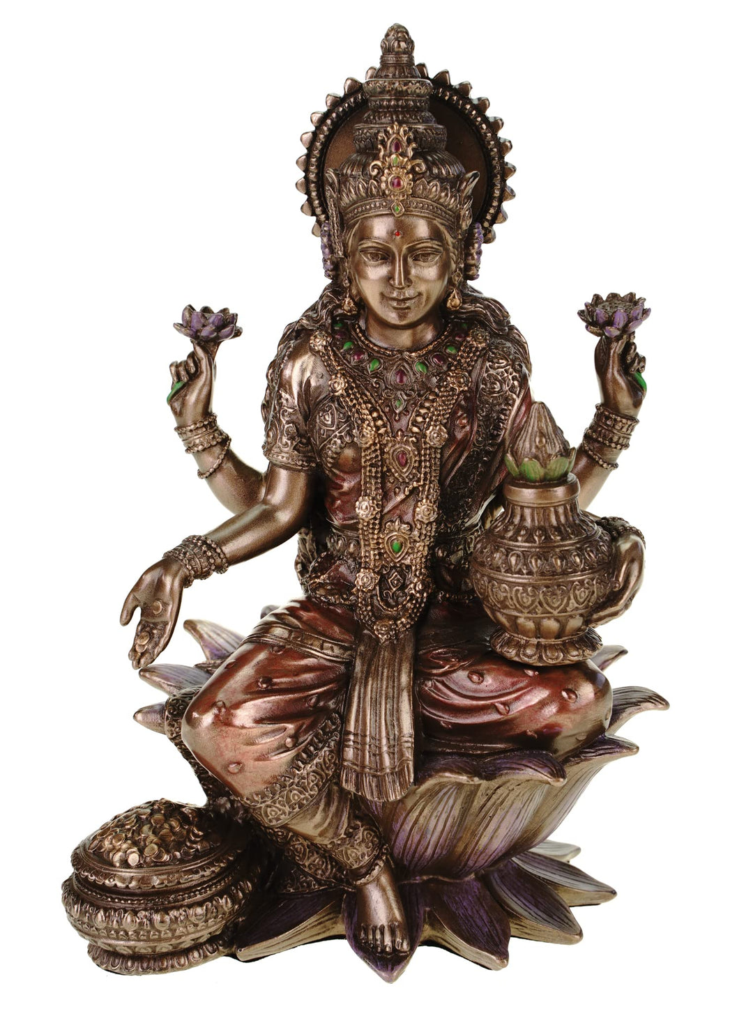 Veronese Statue Lakshmi indischer Gott des Glücks der Weisheit und des Reichtums Hinduismus Figur In
