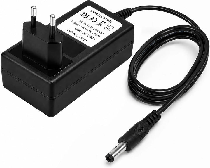 P19C DC 16,8V 3A Netzadapter – 5,5x2,5mm Ladegerät für Li-Ion Ak ku – Universelles AC-Adapter mit Üb