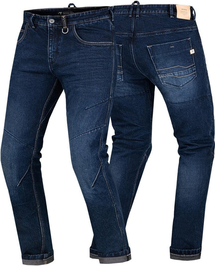 SHIMA DEVON Motorradjeans - Belüftete Elastische Slim Fit Biker Motorradhose mit FiberQL-Verstärkung