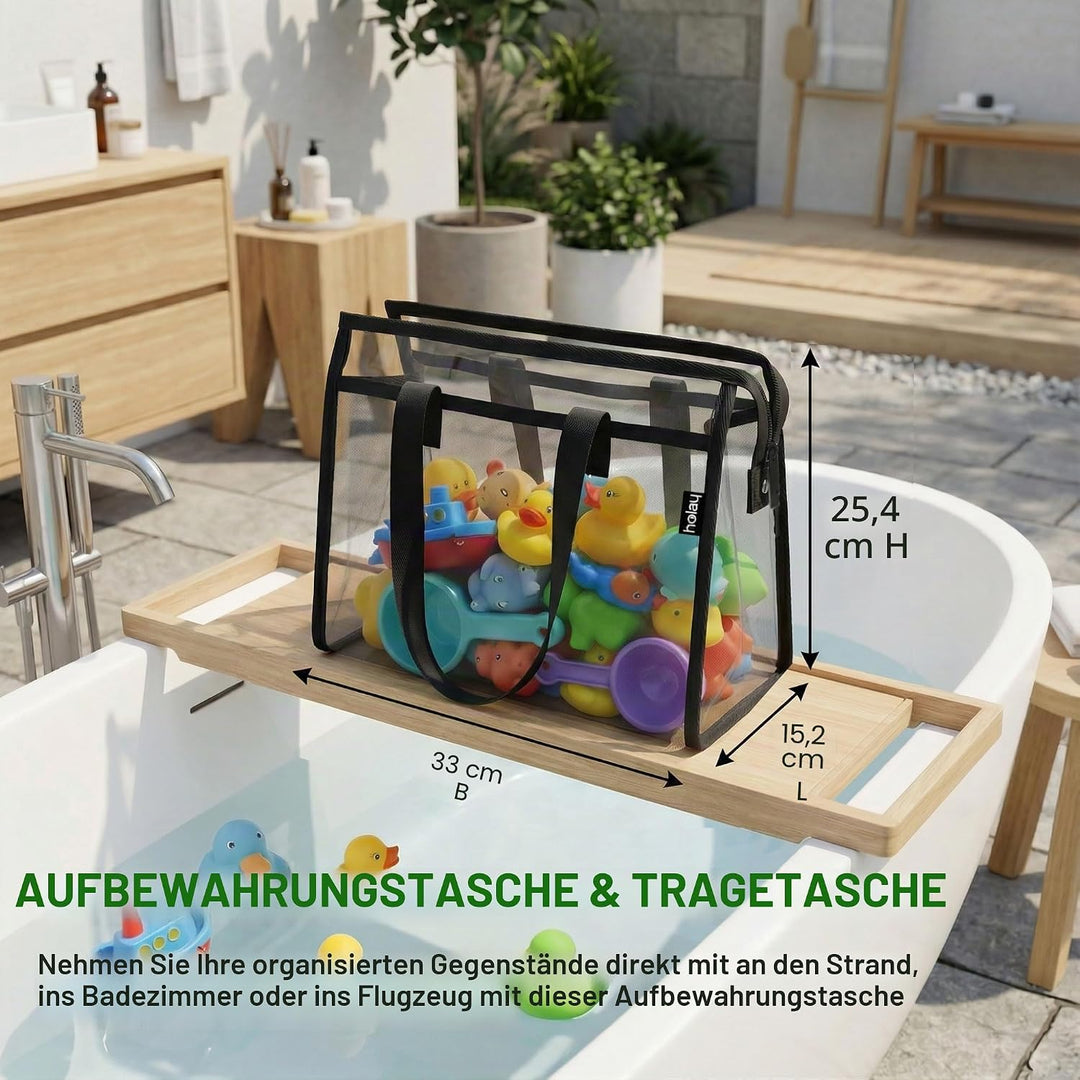 holay 4er-Packung PVC mit Reissverschluss Blocks Set, Spielzeug, Ton, Brettspiel Aufbewahrung Organi