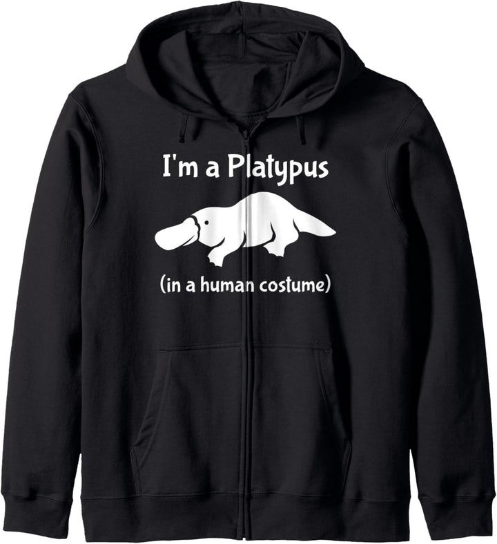 I'm a Platypus in a Human Costume Funny Platypus Kapuzenjacke