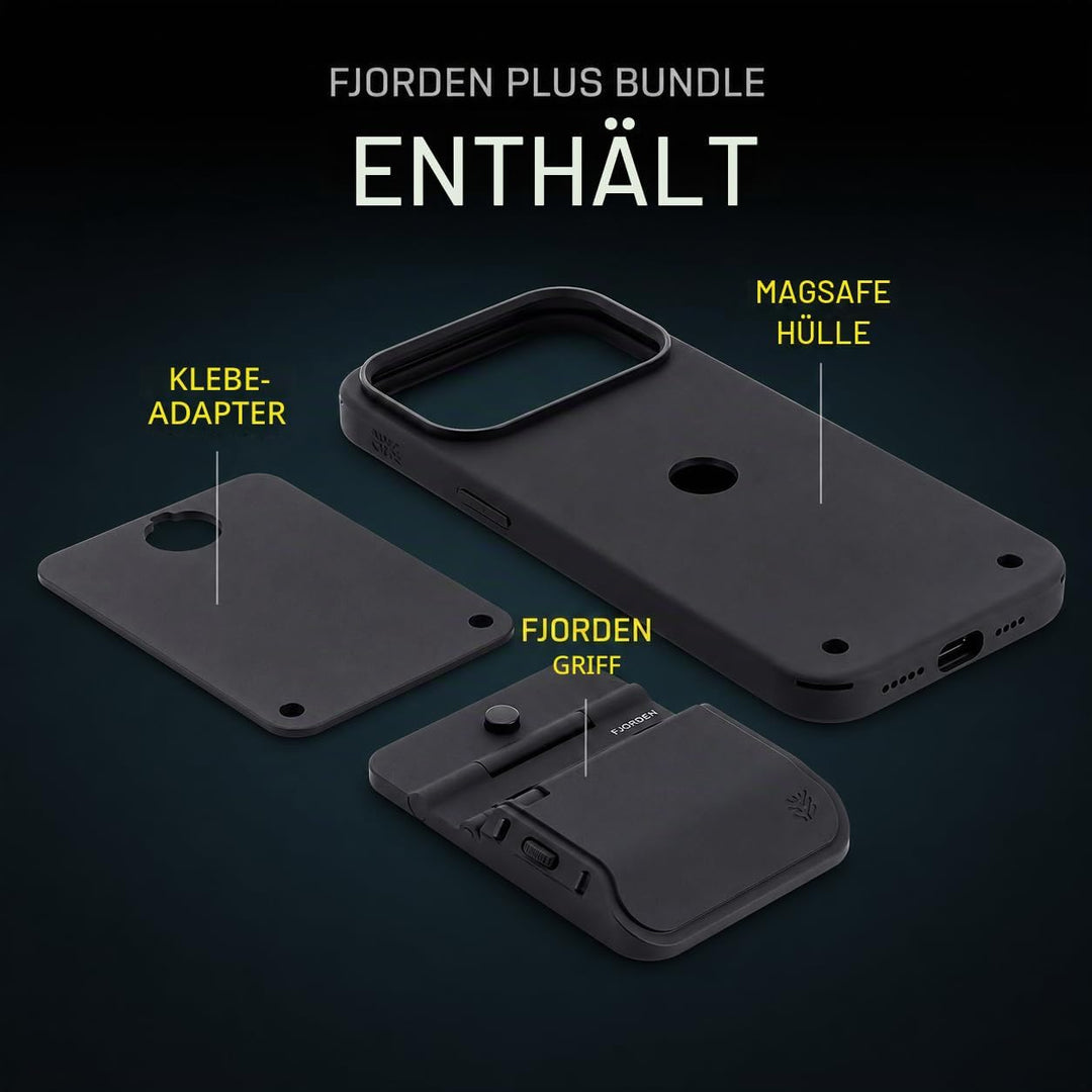FJORDEN Plus Bundle für iPhone 17 Pro Max – MagSafe-Handygriff, Kameragriff mit Auslöser – Magnetisc