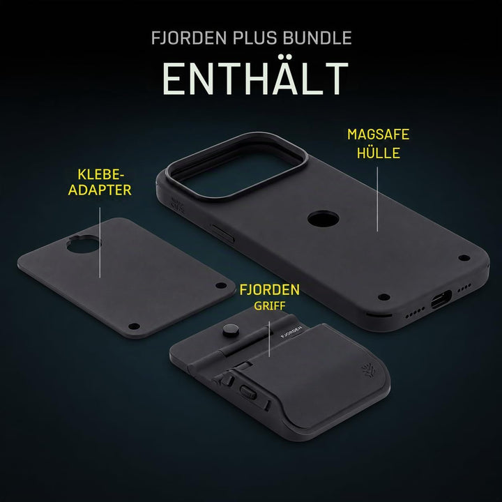FJORDEN Plus Bundle für iPhone 17 Pro Max – MagSafe-Handygriff, Kameragriff mit Auslöser – Magnetisc