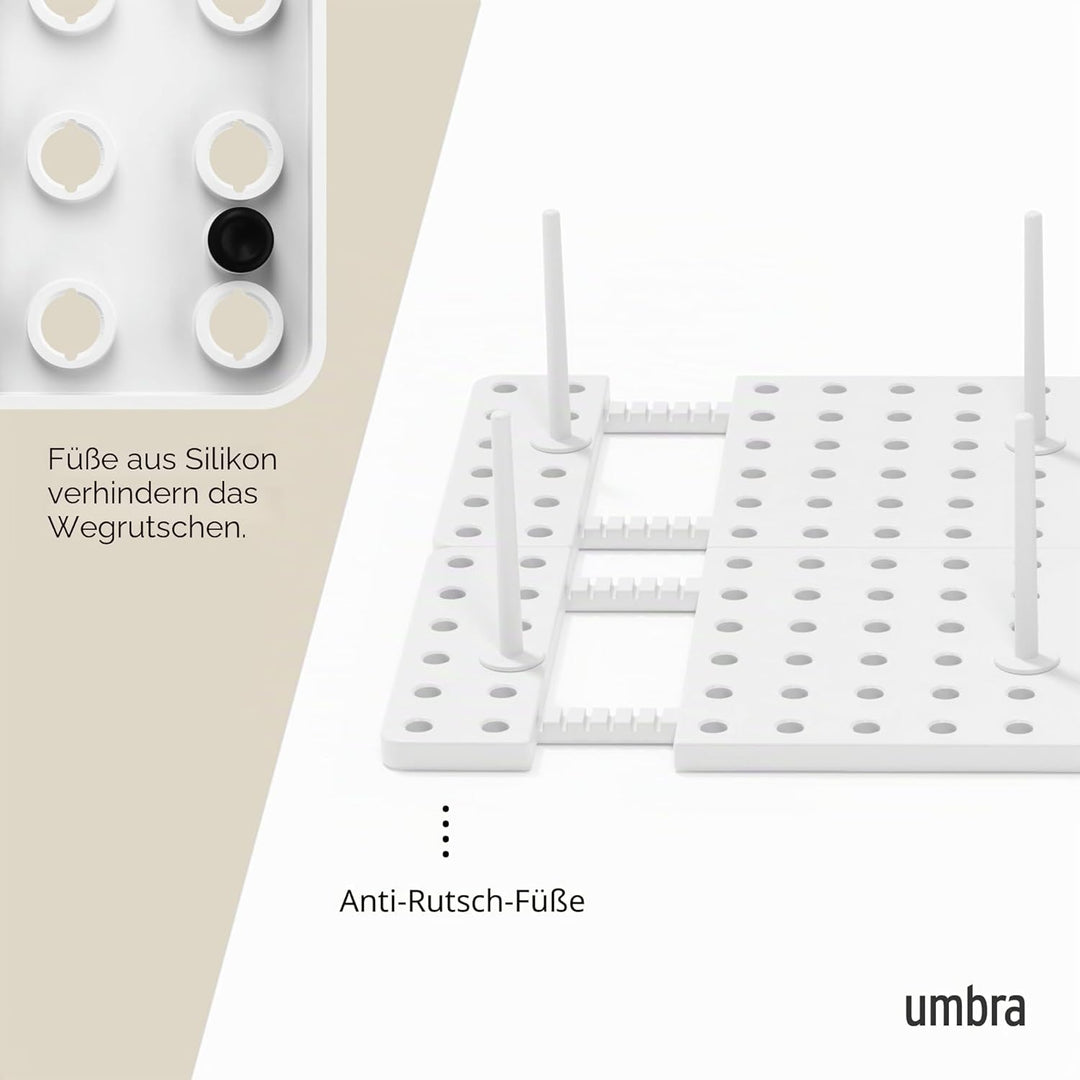Umbra Peggy Einsatz für Küchenschränke und Schubladen, Schubladenorganizer zur Aufbewahrung von Töpf