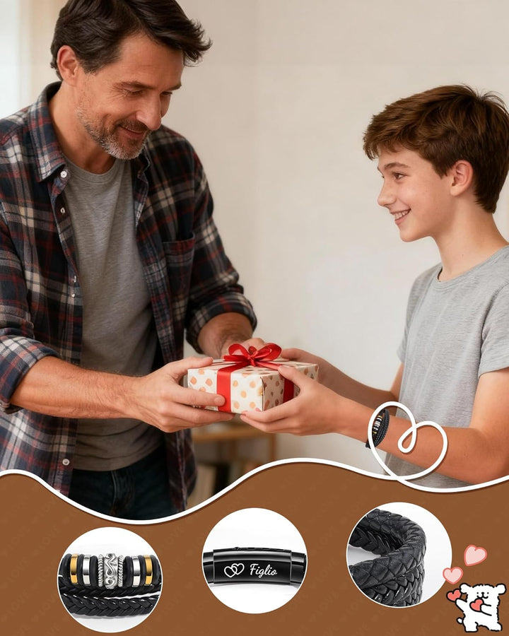 CheersLife An Meinen Sohn Armband Sohn Geschenk von Mama Papa Geburtstagsgeschenk 18. Geburtstag Jun