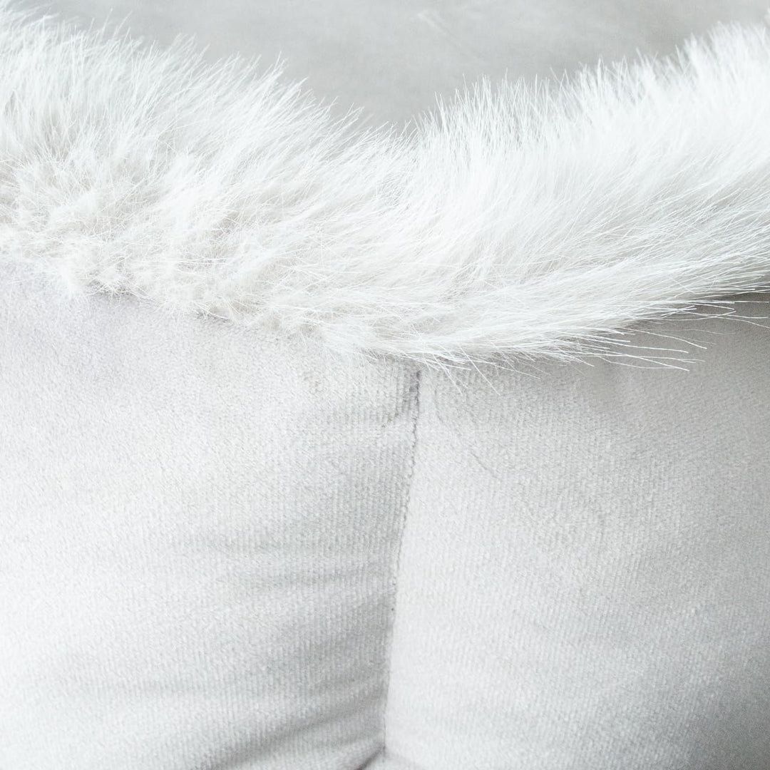 Wallace & Jones | Katzenbett Mayfair Katzenkissen, Silver-Quarz, Kuschelbett, Katzenkorb, 51 x 46 x