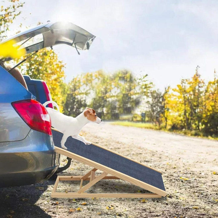 Hunderampe Auto klappbar, Höhenverstellbare Hundetreppe Katzenrampe für Sofa und Bett – Auto Dog Ram