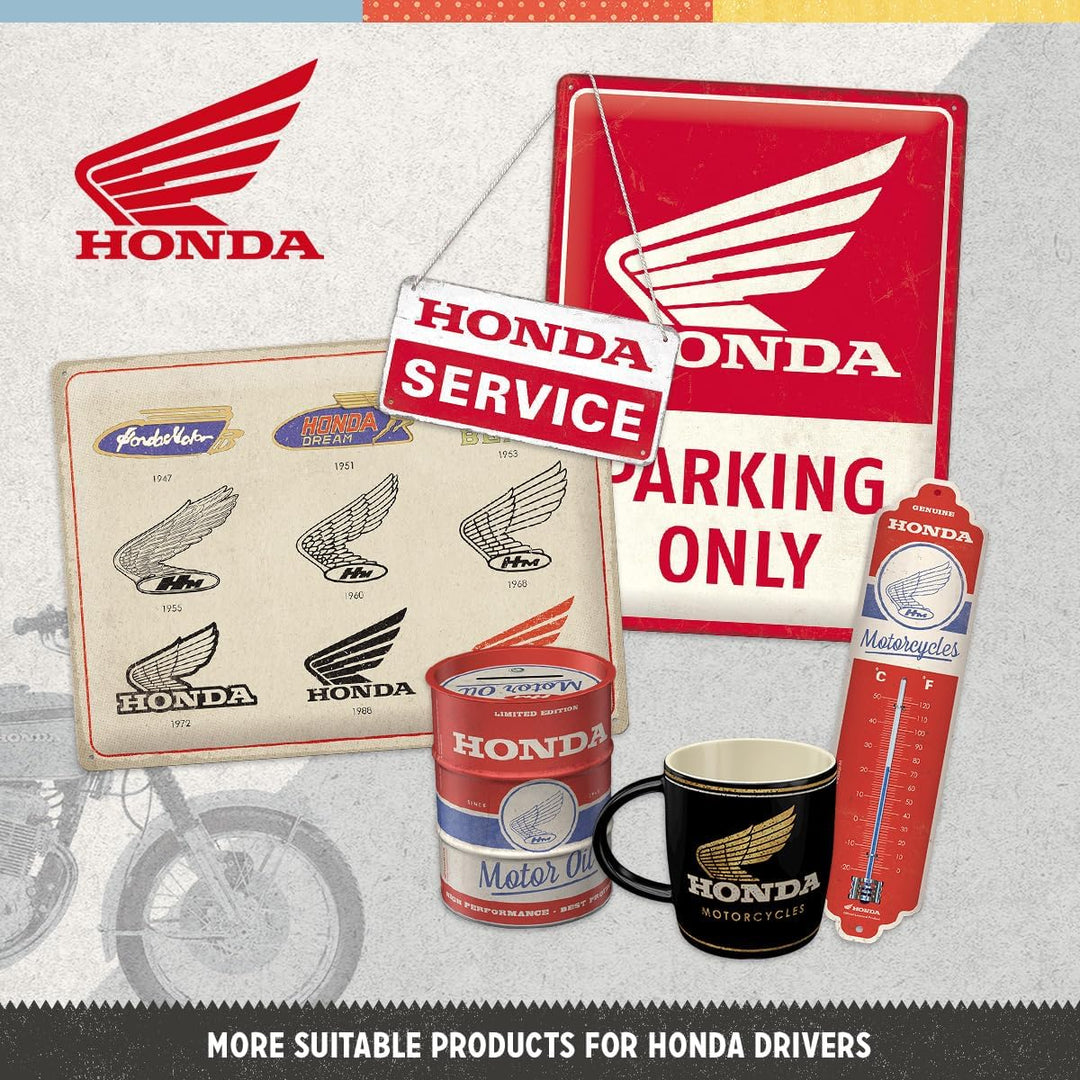 Nostalgic-Art Retro Wanduhr, Ø 31 cm, Honda MC – Motorcycles – Geschenk-Idee für Honda-Zubehör Fans,