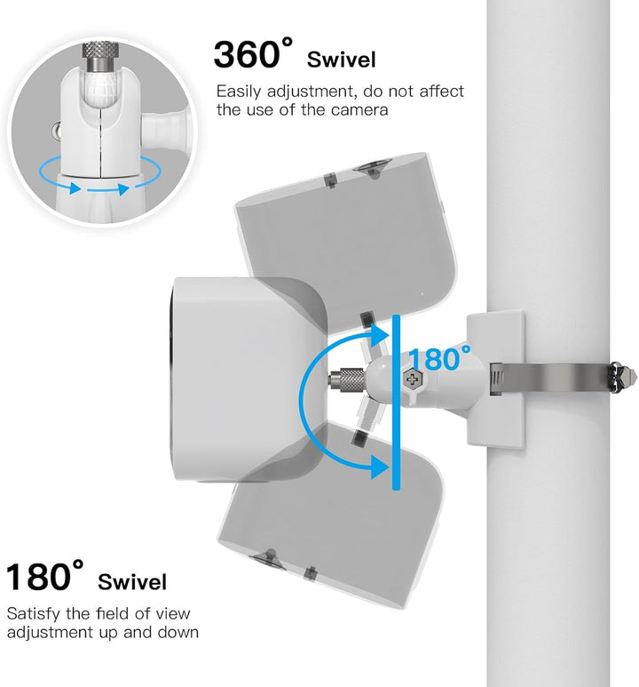 Universelle Masthalterung für Arlo Pro 4 Arlo Pro 3 Arlo Pro 2 eufyCam 2C/2C Pro/3/3C eufyCam 1 und