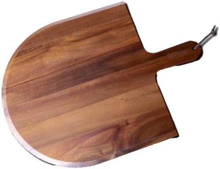 Pizzaschieber aus Akazienholz – Extra grosses Pizzabrett 40,5 × 55,5 × 1,5 cm • Servierbrett & Pizza