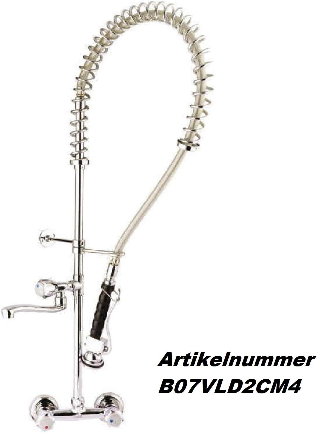 Gastro Geschirrbrause Spültischarmatur mit Wasserhahn, Mischbatterie, Gastrobrause, Handbrause Misch