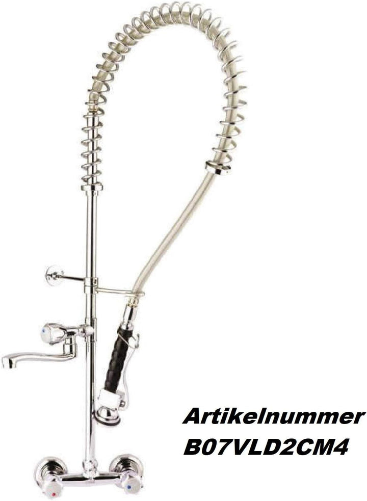 Gastro Geschirrbrause Spültischarmatur mit Wasserhahn, Mischbatterie, Gastrobrause, Handbrause Misch