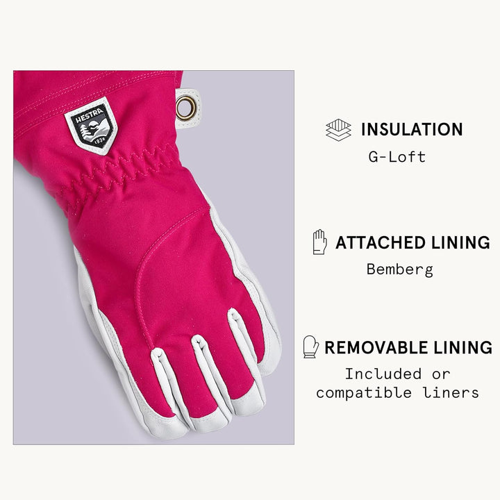 HESTRA Damen Heli Ski Handschuhe Skihandschuhe Fingerhandschuhe 9, 9