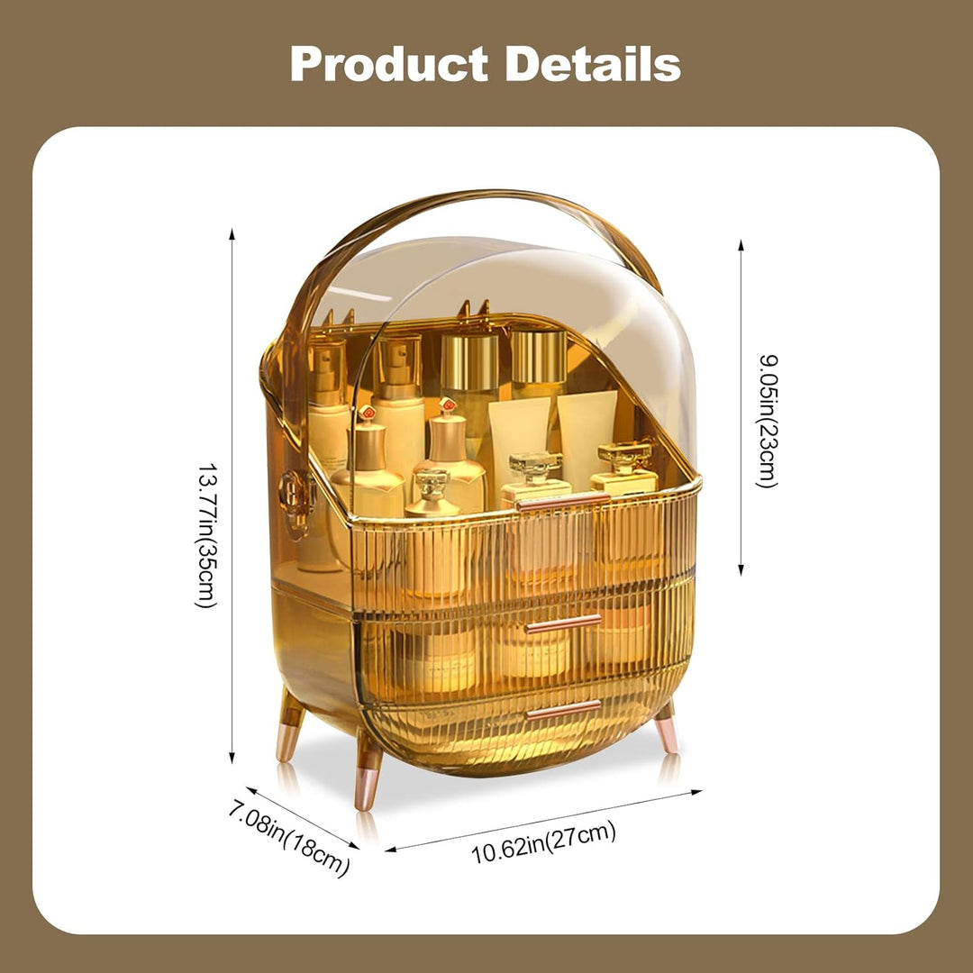 Galatée Retro Serie 180°Drehbar Tragbare Make Up Organizer Kosmetikbox Kosmetische Aufbewahrungs Box
