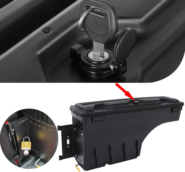 Werkzeugkasten für Ford Ranger Raptor Wildtrak T9 (2023–2026) - 180° schwenkbar, wasserdicht, abschl