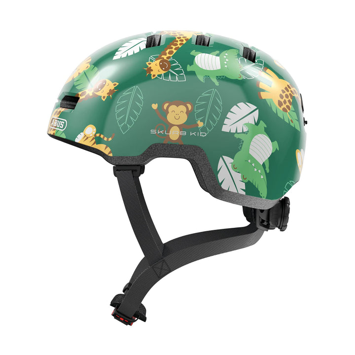 ABUS Kinderhelm Skurb Kid - robuster Fahrradhelm im Skater-Look mit Platz für einen Zopf und vielfäl
