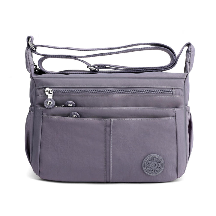 DIRRONA Beiläufig Damen Umhängetasche Multi Pocket Crossbody Bag Mittelgrosse Umhängetasche Aus Nylo