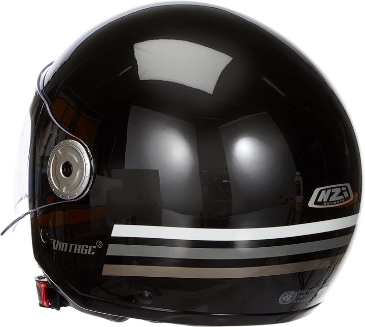 NZI Unisex-Adult Vintage 3 Helmet L TRIBAND BLACK&ANTRACITE, L TRIBAND BLACK&ANTRACITE