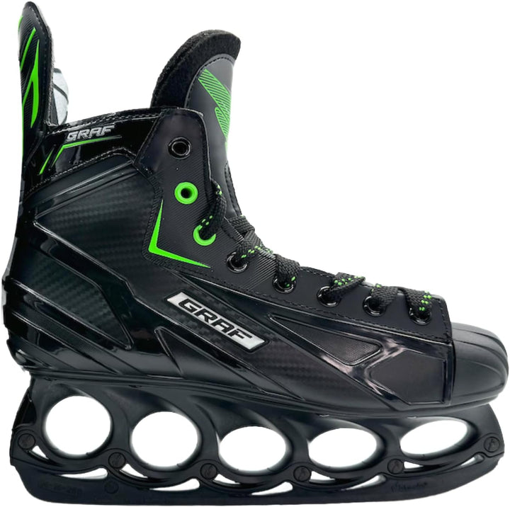 tblade Schlittschuhe Graf G875 Black Edition Freestyle Schlittschuh t-Blade 45, 45