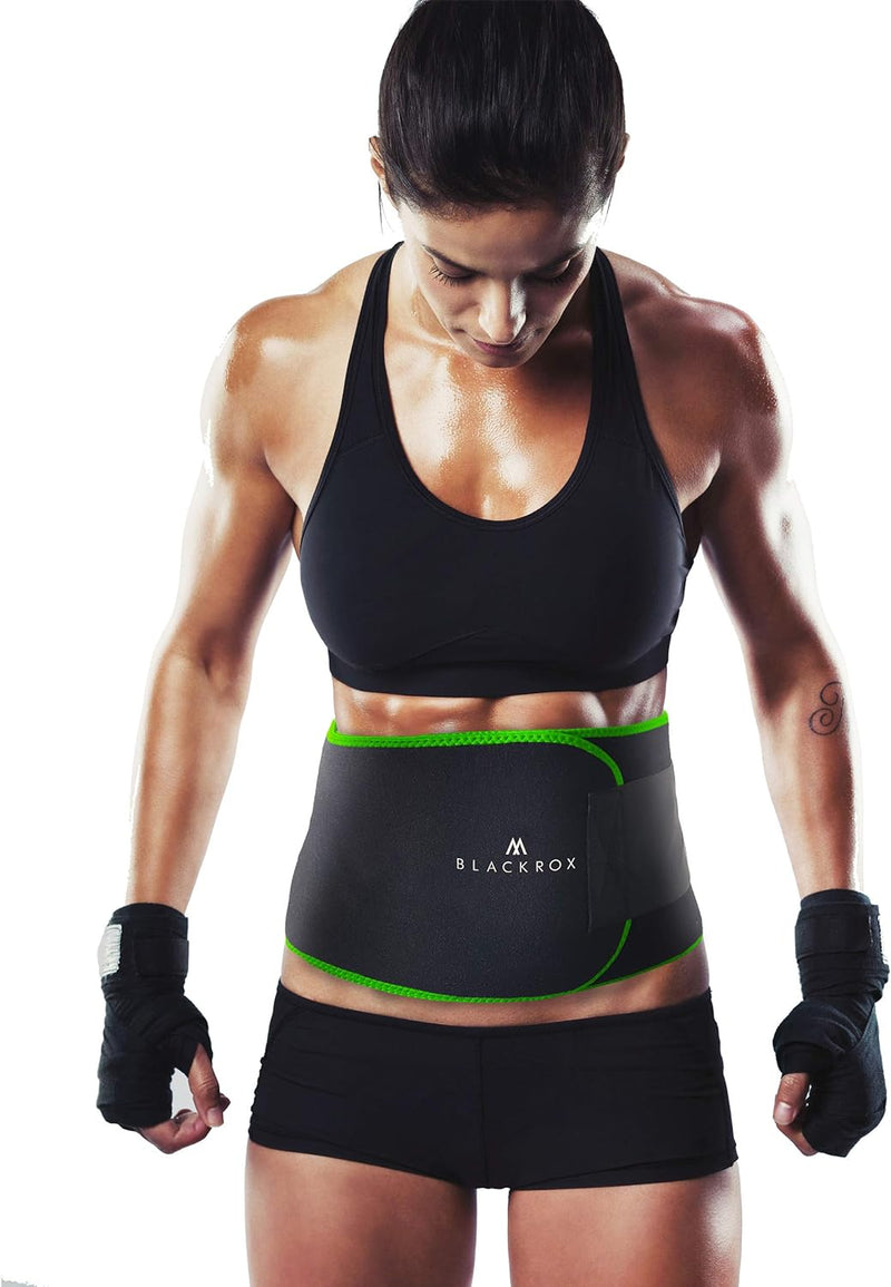 BLACKROX Waist Trimmer Fitnessgürtel Vergleichssieger Damen & Herren,Schwitzgürtel zur Fettverbrennu