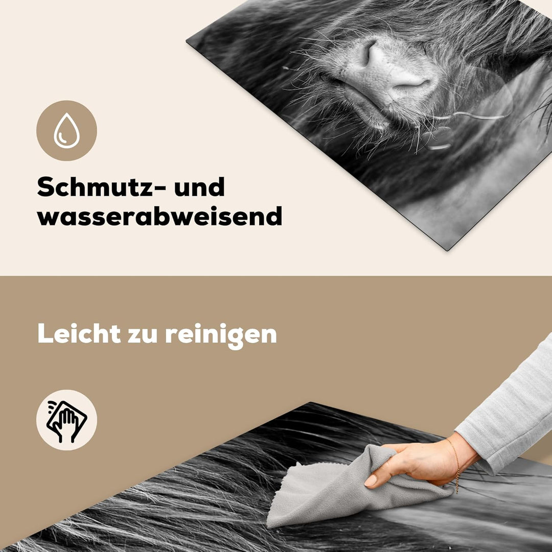 KitchenYeah© Herdabdeckplatte Einteilig Küche Herdabdeckung Induktionsfeld Ceranfeld Herdabdeckplatt