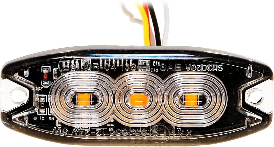 LED-MARTIN 2er Sparset R65 Blitzmodul SF3 - super flach - 12V 24V - mit ECE-R65 Zulassung - Als Fron