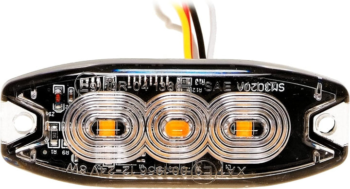 LED-MARTIN 2er Sparset R65 Blitzmodul SF3 - super flach - 12V 24V - mit ECE-R65 Zulassung - Als Fron