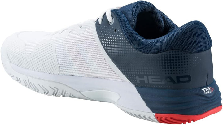 HEAD Herren Revolt Evo 2.0 Men Tennisschuhe 44 EU Weiss Dunkelblau, 44 EU Weiss Dunkelblau