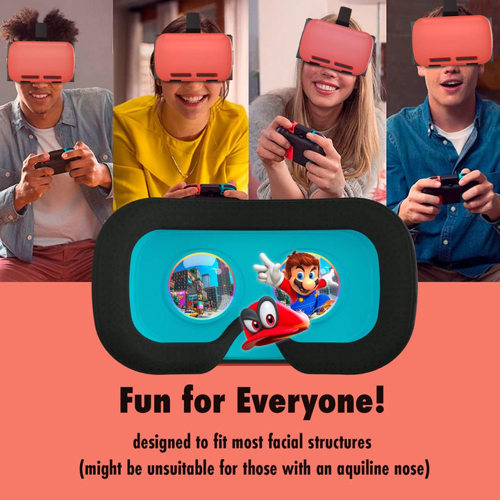 Orzly VR-Headset für Nintendo Switch und Switch-OLED-Konsole mit verstellbarem Objektiv für EIN Virt