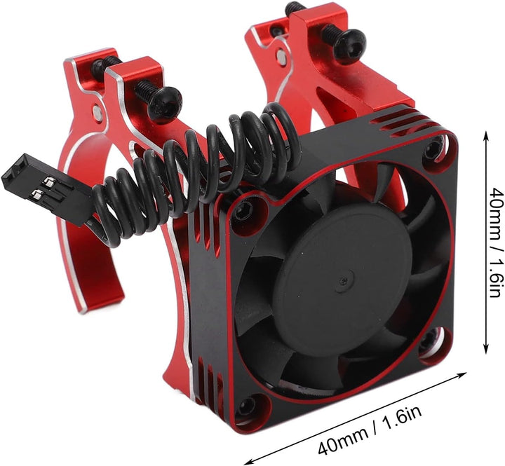 VGEBY RC-Lüfter 40 Mm Metalllüftermotor Lüfter mit Halterung für Ferngesteuertes Modellauto Motor mi