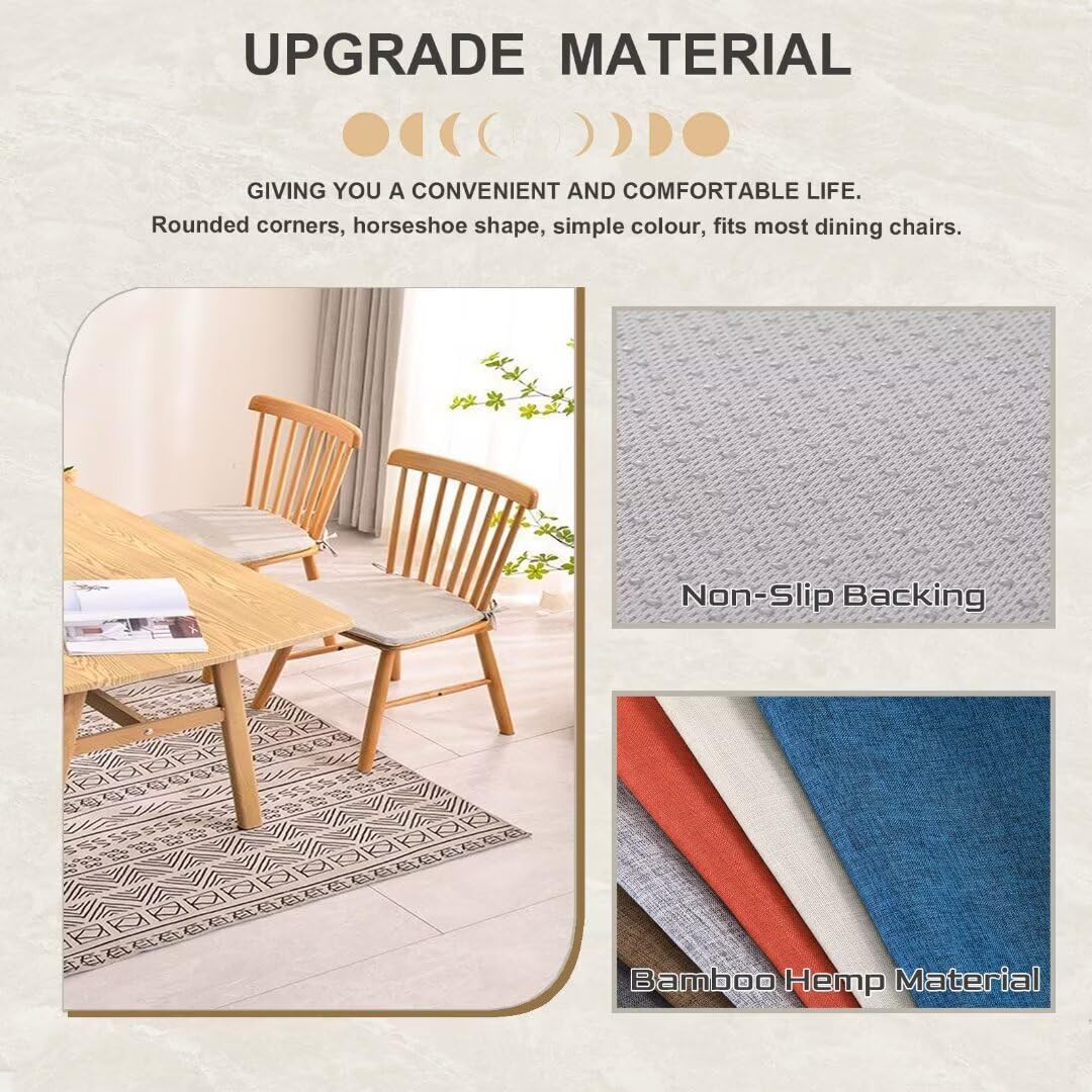 40x38x33CM(3CM Dicke) Stuhlkissen, Gartenstuhl Sitzkissen, Esszimmerstuhl Sitzkissen, waschbar, mit