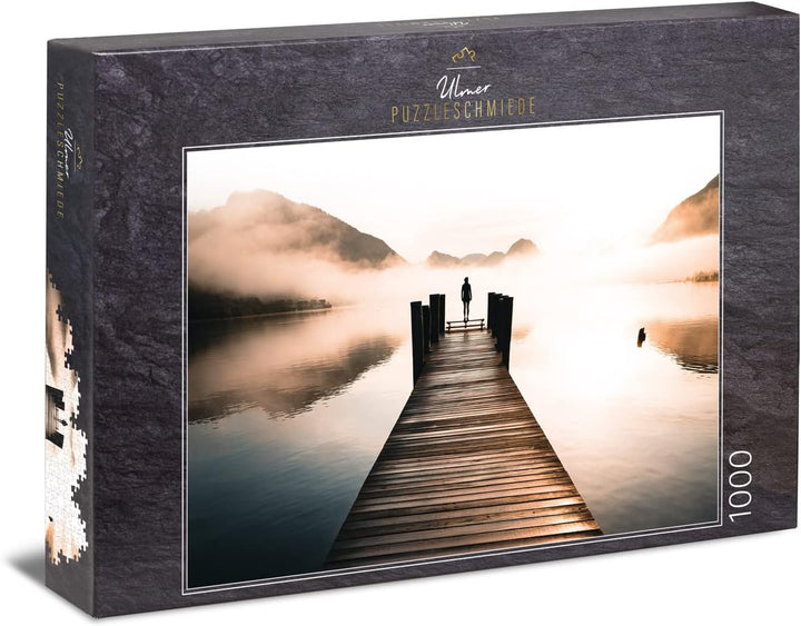 Ulmer Puzzleschmiede - Puzzle „TAUCHE EIN“ - Stimmungsvolles 1000 Teile Puzzle für Erwachsene - Ruhe