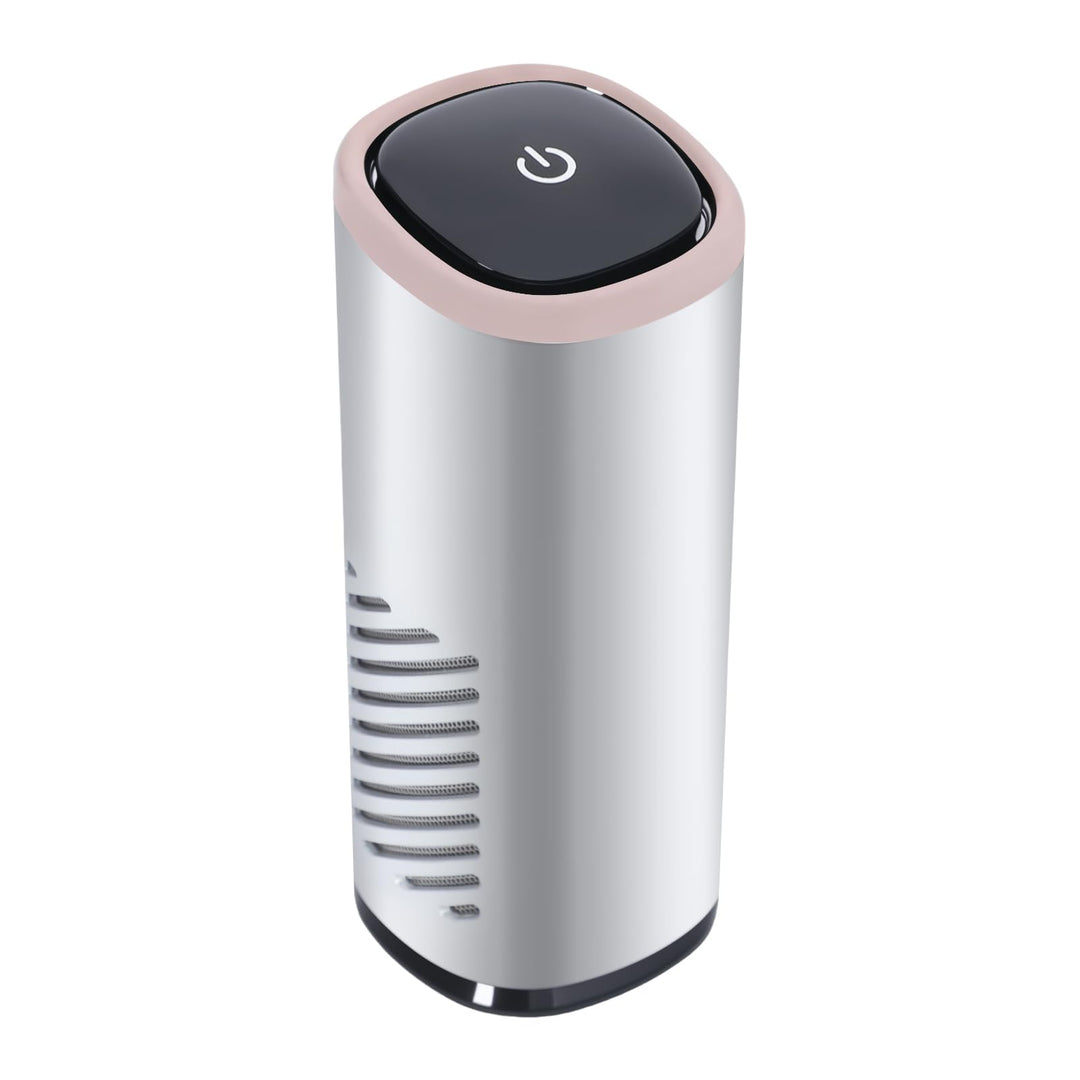 Luftreiniger mit HEPA Filter & Aktivkohlefilter, Air Purifier Tragbarer Luftfilter Gegen Rauch Gerüc