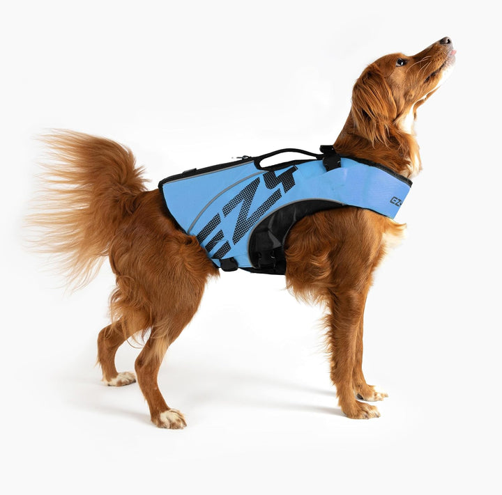 EzyDog Premium Schwimmweste Hund - DFD X2 Boost Hundeschwimmweste - Rettungsweste für Hunde - Grösse