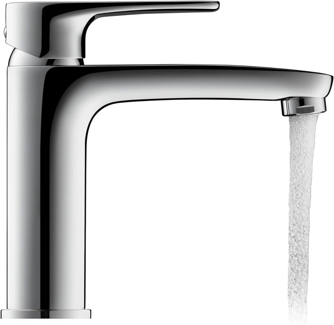 Duravit B.1 Waschtischarmatur, Grösse M (Auslauf Höhe 110 mm), Wasserhahn Bad, Waschbecken Armatur m
