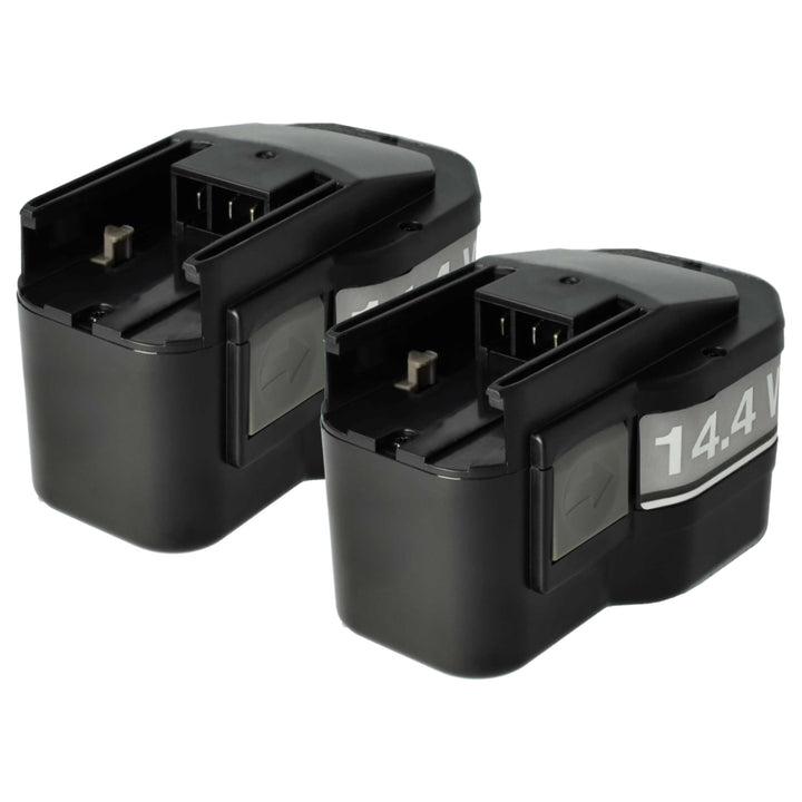 vhbw 2X Akku kompatibel mit AEG BSS 14 | SB2E 14.4 T Super Torque, BSB 14 STX, BS2E 14.4 T Werkzeug