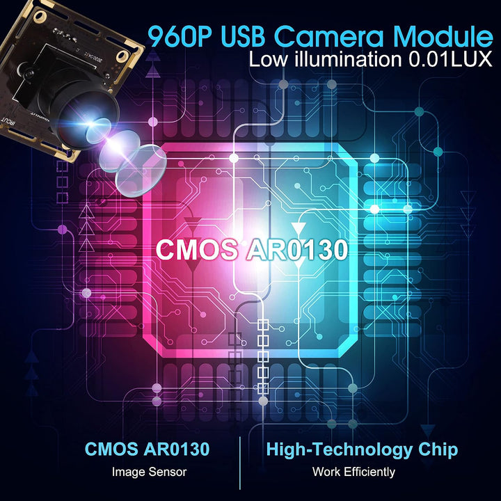 G 0.01lux USB Kameramodul Fischauge Webcammodul 170grad Weitwinkel HD geringe Beleuchtung Webkamera,