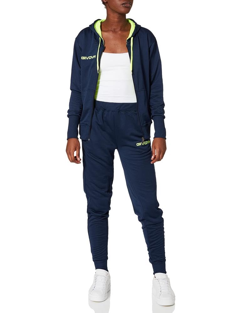 Givova Damen Anzug Lady Overall L blau/gelb fluo, L blau/gelb fluo